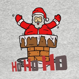 Stuck Santa Claus on Top T-Shirt